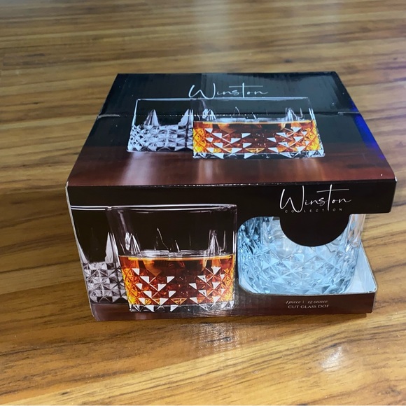 Circleware Winston Collection Double Glass Old Fashioned 4 Piece Set 12 Ounces - Picture 6 of 15